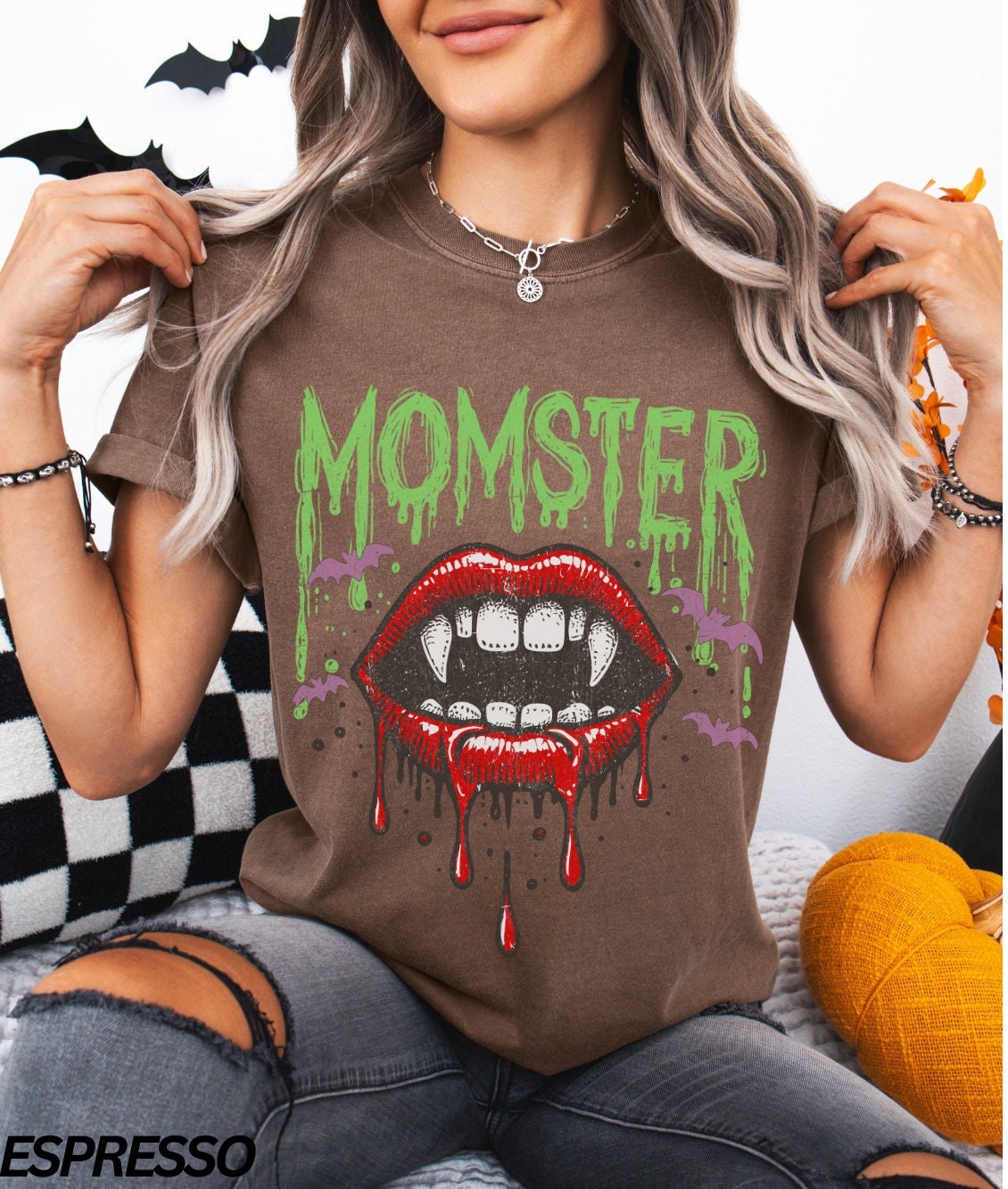Momster Shirt, Spooky Mama Shirt, Retro Halloween Tee, Mom Life Shirt, Funny Halloween, ®, Spooky Season, Halloween Outfits
