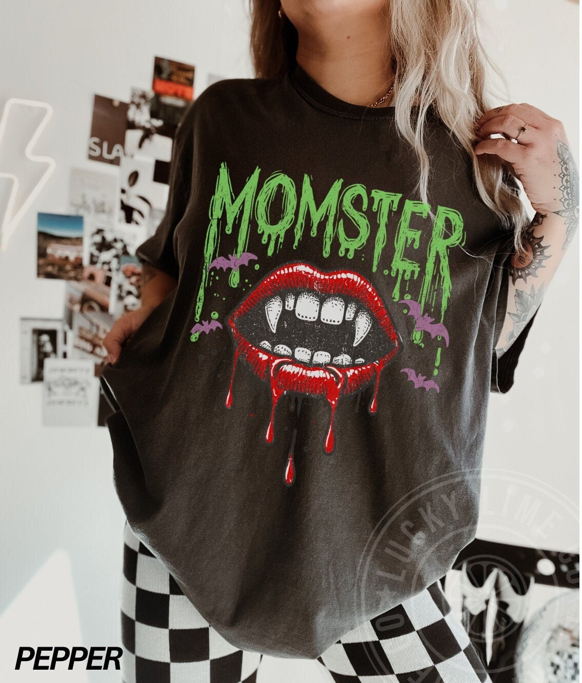 Momster Shirt, Spooky Mama Shirt, Retro Halloween Tee, Mom Life Shirt, Funny Halloween, ®, Spooky Season, Halloween Outfits
