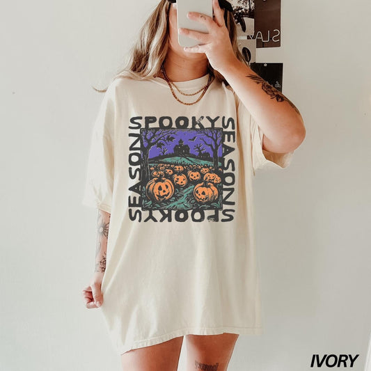 Retro Halloween Shirt, Spooky Season Shirt, Pumpkin Patch Tshirt, Spooky Vibes, Vintage Halloween Tee, ®, Jack O Lantern Shirt