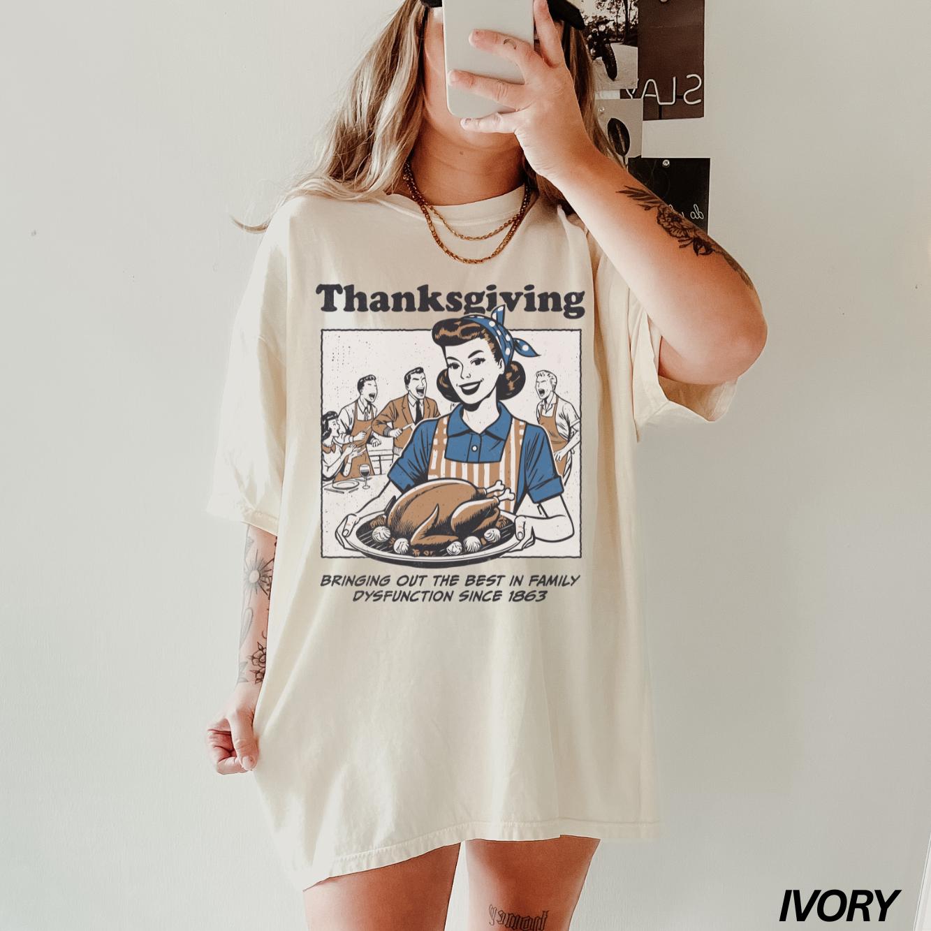 Retro Thanksgiving Shirt, Funny Thanksgiving Shirt, Happy Thanksgiving Tshirt, Fall Shirt, Autumn Shirt, Turkey Day Tee