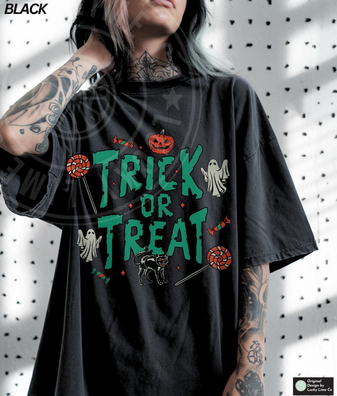 Trick or Treat Shirt, Halloween Shirt, Pumpkin Season Shirt, Cute Ghost Shirt, Spooky Vibes Shirt, Retro Halloween Tee, Fall