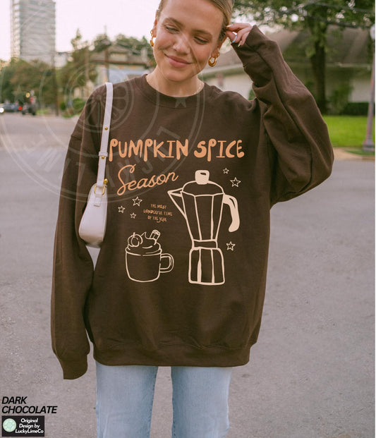 Pumpkin Spice Sweatshirt, Fall Sweatshirt, Coffee Weather Sweater, Pumpkin Season, Pumpkin Spice Latte, Pumpkin Shirt, Pumpkin Spice Season