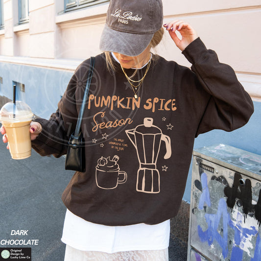 Pumpkin Spice Sweatshirt, Fall Sweatshirt, Coffee Weather Sweater, Pumpkin Season, Pumpkin Spice Latte, Pumpkin Shirt, Pumpkin Spice Season