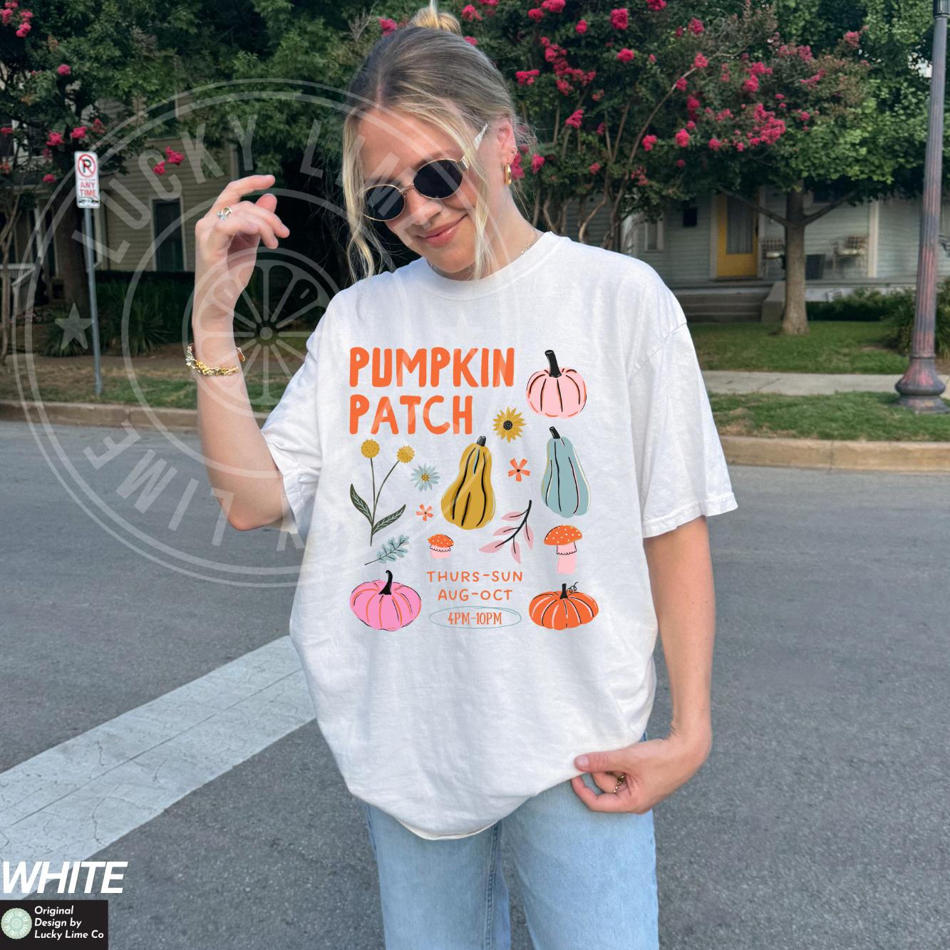 Retro Pumpkin Shirt, Pumpkin Patch Shirt, Floral Fall Shirt, Boho Pumpkin Shirt, Abstract Flower, Farmers Market Shirt, Pumpkin Season Shirt