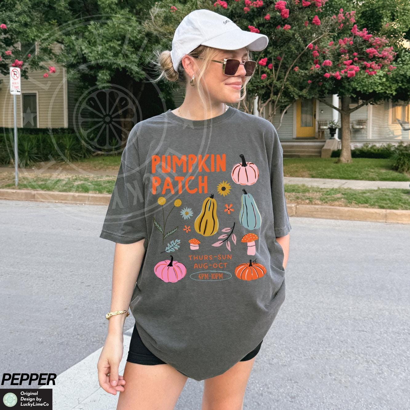 Retro Pumpkin Shirt, Pumpkin Patch Shirt, Floral Fall Shirt, Boho Pumpkin Shirt, Abstract Flower, Farmers Market Shirt, Pumpkin Season Shirt
