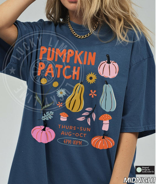 Retro Pumpkin Shirt, Pumpkin Patch Shirt, Floral Fall Shirt, Boho Pumpkin Shirt, Abstract Flower, Farmers Market Shirt, Pumpkin Season Shirt