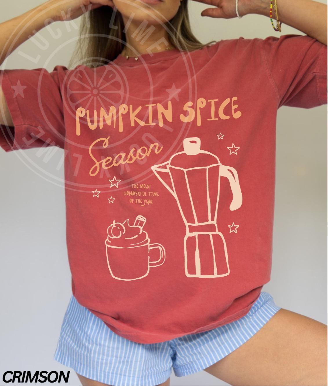 Pumpkin Spice Season Shirt, Pumpkin Spice Shirt, Fall Shirt, Coffee Weather Shirt, Cozy Season, Pumpkin Spice Latte Tshirt, Autumn Shirt