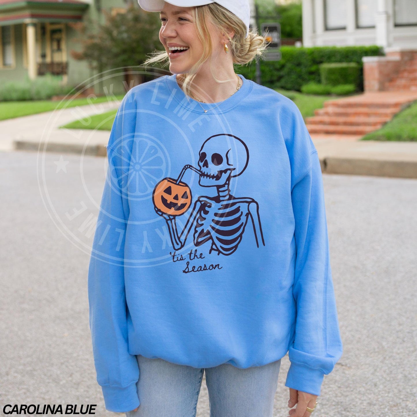 Tis The Season Halloween Sweatshirt, Skeleton Halloween Shirt, Funny Halloween Sweatshirt, Fall Shirt, Unisex Halloween, Pumpkin Season Tee