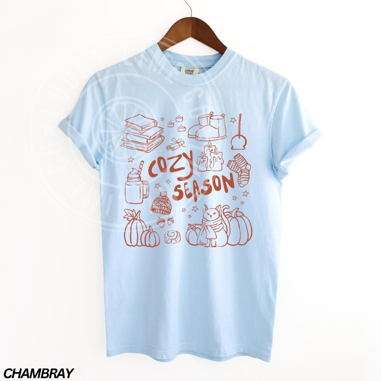 Cozy Season Shirt, Fall Vibes Shirt, Fall Tee, Fall pumpkin Shirt, Autumn Shirt, Pumpkin Season Top, Retro Fall Graphic Tee