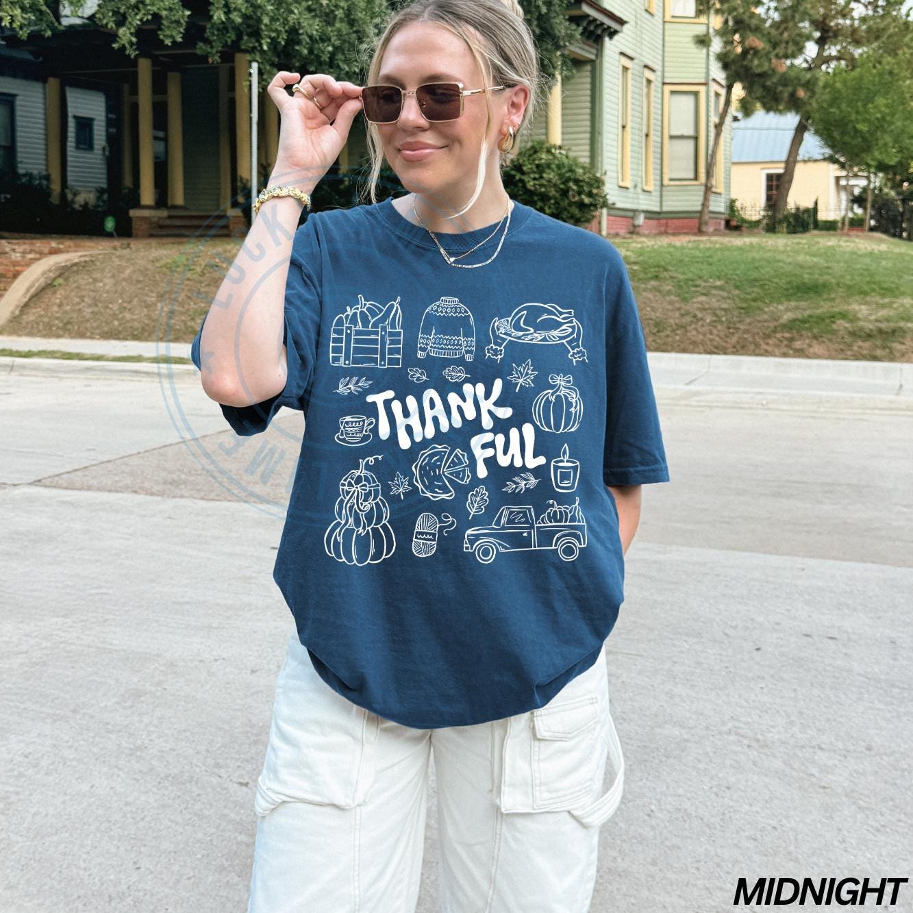 Retro Thanksgiving Shirt, Pumpkin Shirt Thankful Shirt, Thanksgiving Shirt, Fall Doodles Shirt, Fall Clothing, Autumn Tee