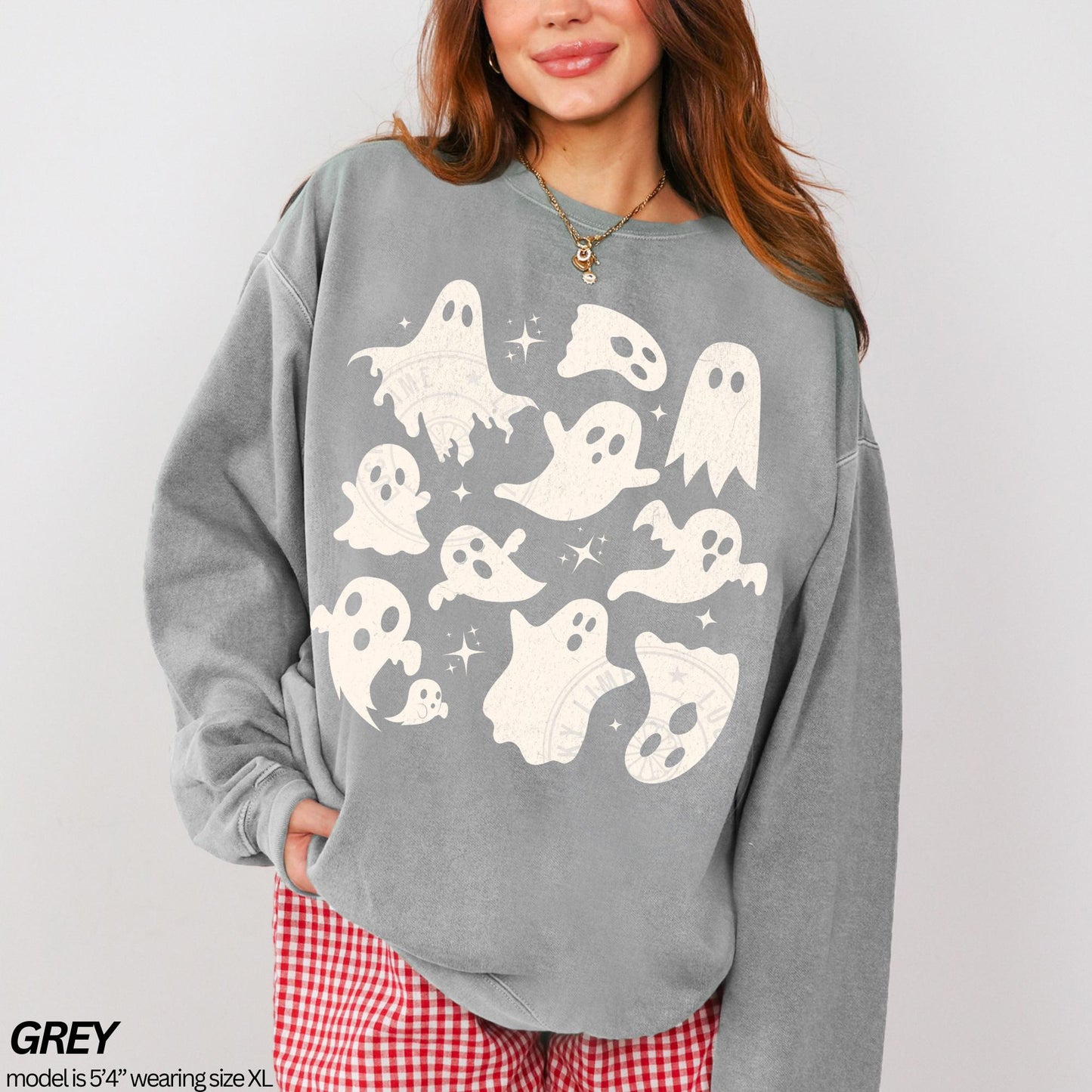 Halloween Ghost Sweatshirt, Ghost Collage Shirt, Halloween Sweatshirt, Sweatshirt, Fall Sweater, Spooky Season, Spooky Vibes