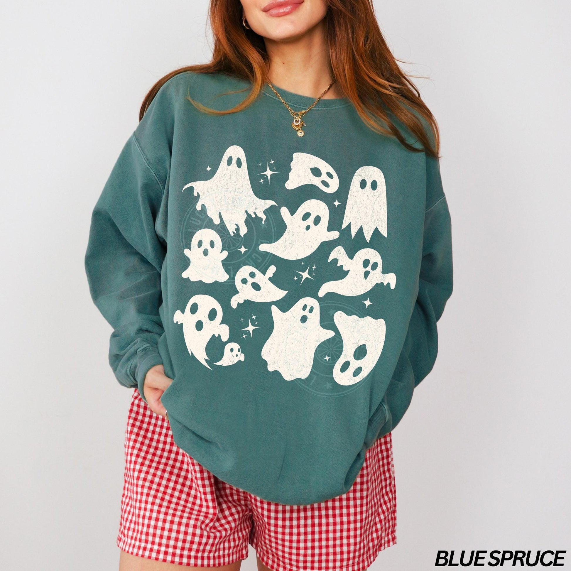 Halloween Ghost Sweatshirt, Ghost Collage Shirt, Halloween Sweatshirt, Sweatshirt, Fall Sweater, Spooky Season, Spooky Vibes