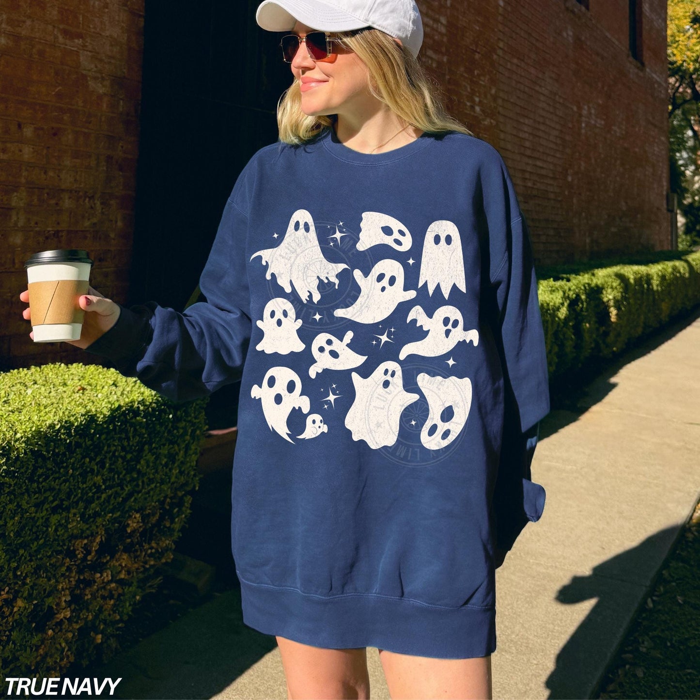 Halloween Ghost Sweatshirt, Ghost Collage Shirt, Halloween Sweatshirt, Sweatshirt, Fall Sweater, Spooky Season, Spooky Vibes