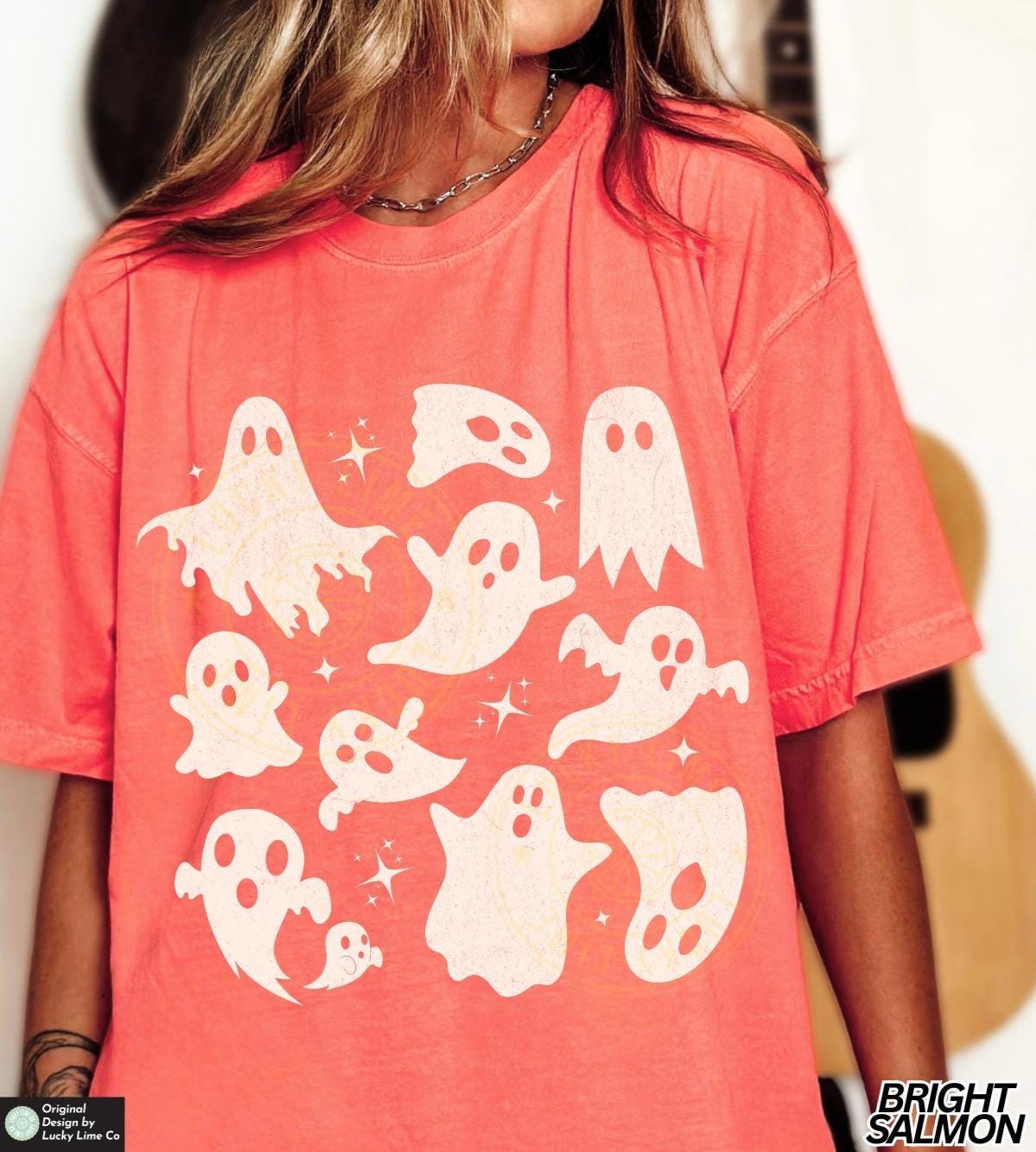 Halloween Ghost Shirt, Ghost Collage Shirt, Halloween Shirt, Cute Ghost Shirt, Cute Fall Tee, Spooky Season, Spooky Vibes, Retro Ghost Shirt