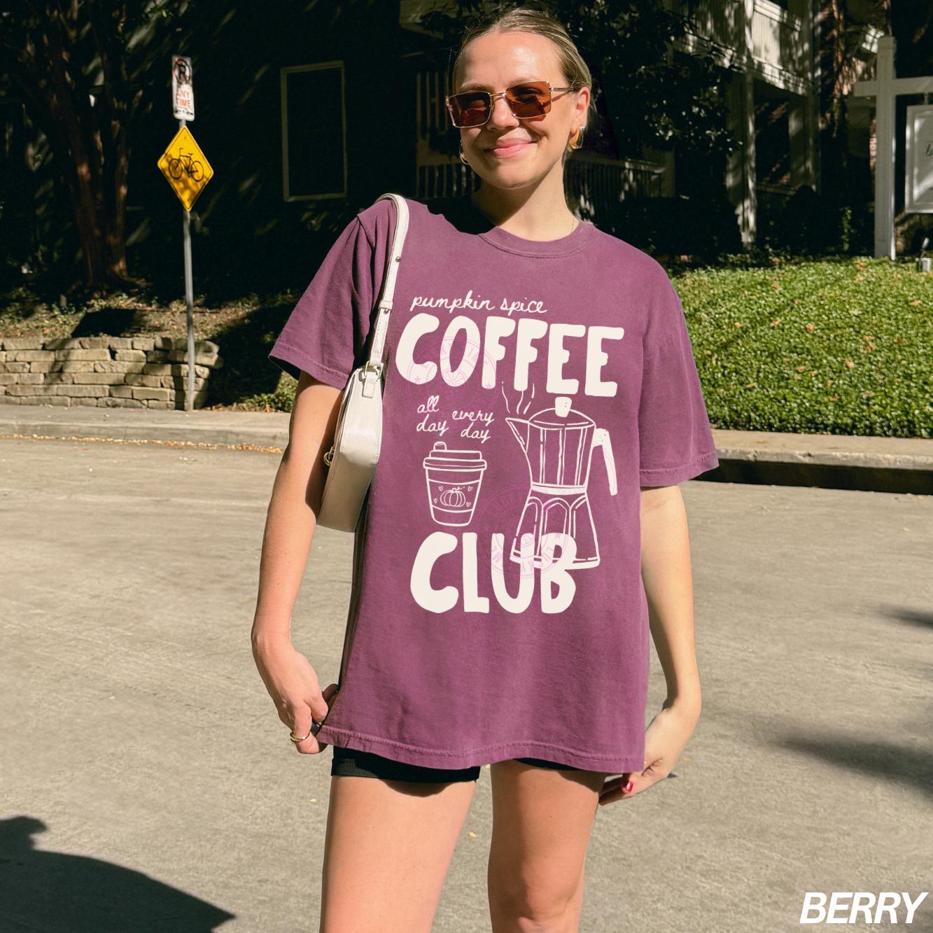 Pumpkin Spice Shirt, Pumpkin Spice Lover Shirt, Coffee Club Shirt, Womens Fall Tee, Coffee Lover Gift, Aesthetic Graphic Tee