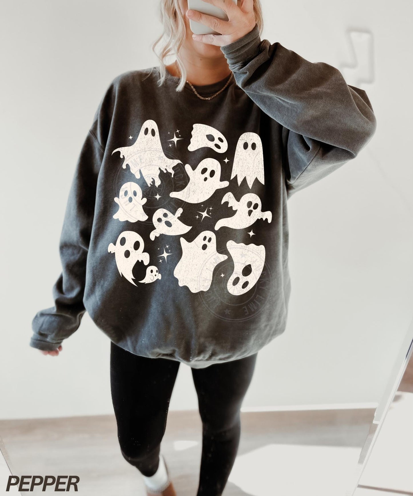 Halloween Ghost Sweatshirt, Ghost Collage Shirt, Halloween Sweatshirt, Sweatshirt, Fall Sweater, Spooky Season, Spooky Vibes