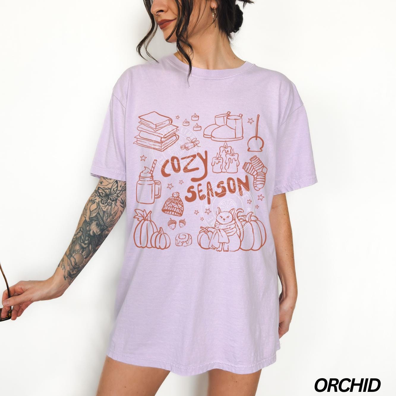 Cozy Season Shirt, Fall Vibes Shirt, Fall Tee, Fall pumpkin Shirt, Autumn Shirt, Pumpkin Season Top, Retro Fall Graphic Tee