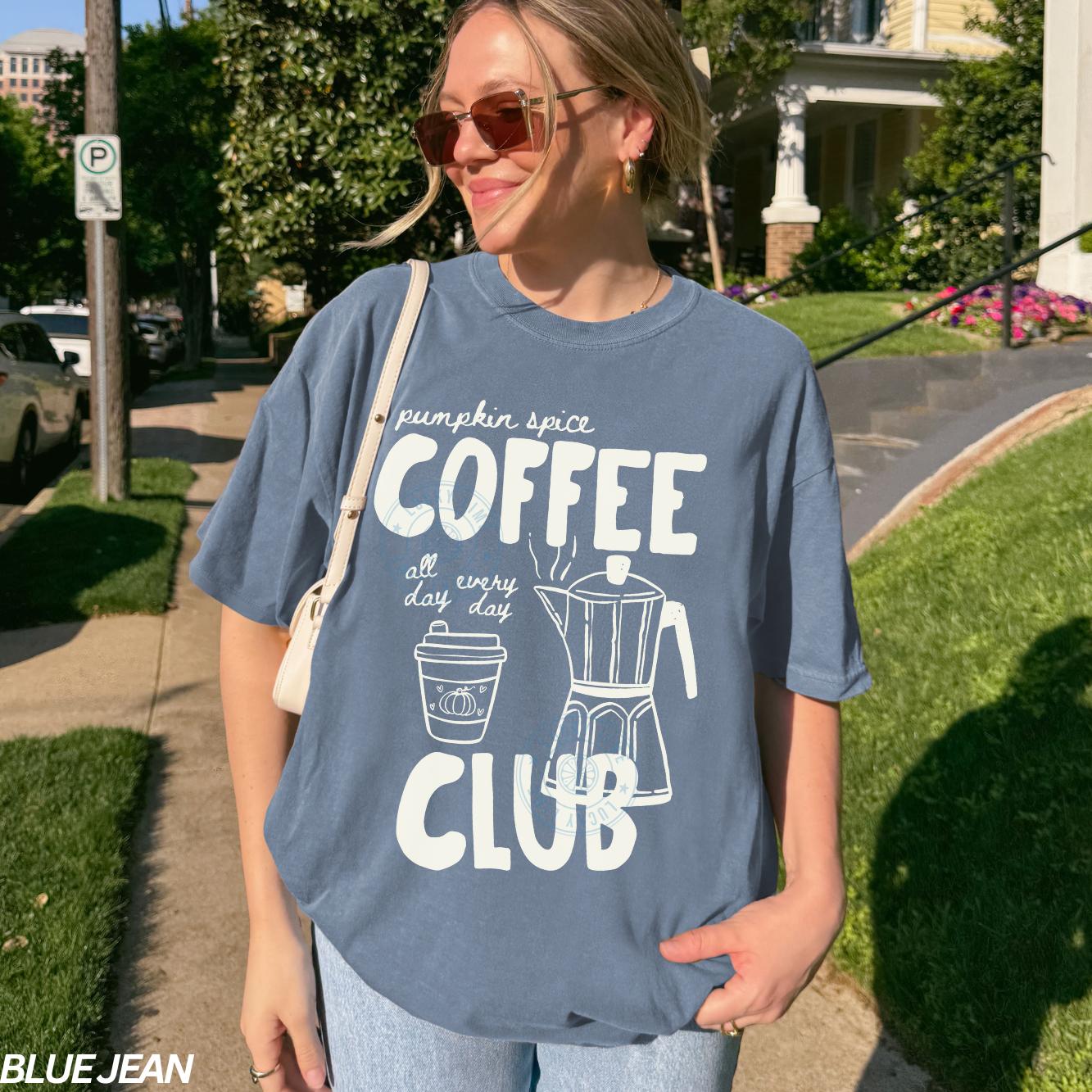 Pumpkin Spice Shirt, Pumpkin Spice Lover Shirt, Coffee Club Shirt, Womens Fall Tee, Coffee Lover Gift, Aesthetic Graphic Tee