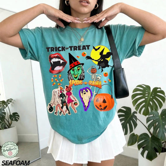 Retro Halloween Shirt, Halloween Tee, Spooky Season Shirt, Retro Vintage Halloween, Trick or Treat, Retro Ghost Tshirt