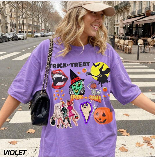 Retro Halloween Shirt, Halloween Tee, Spooky Season Shirt, Retro Vintage Halloween, Trick or Treat, Retro Ghost Tshirt