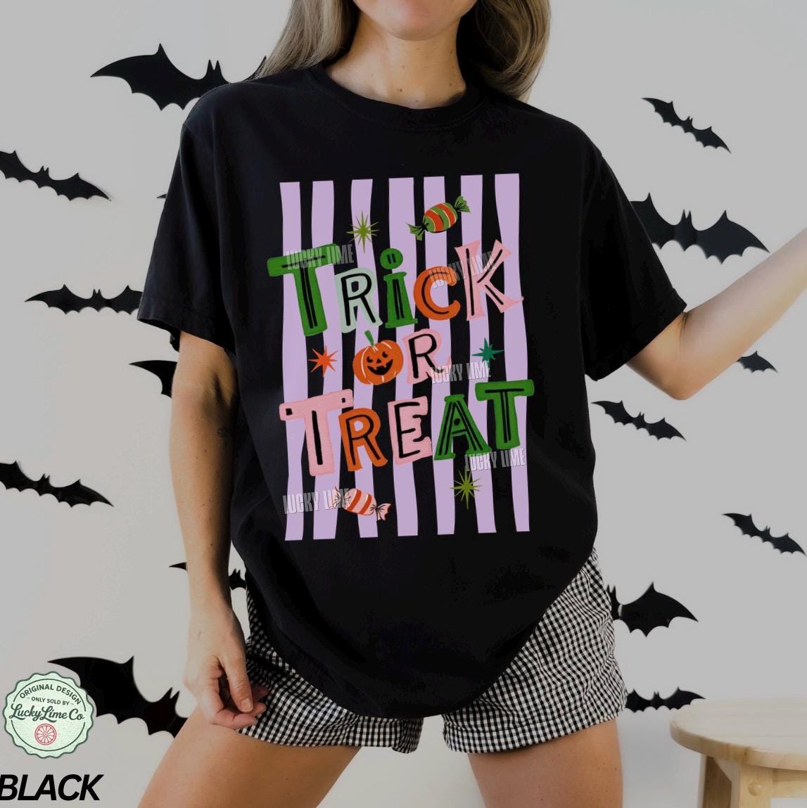 Trick or Treat Shirt, Halloween Tshirt, Preppy Halloween Shirt, Retro Halloween, Pumpkin Season, Spooky Season Tee