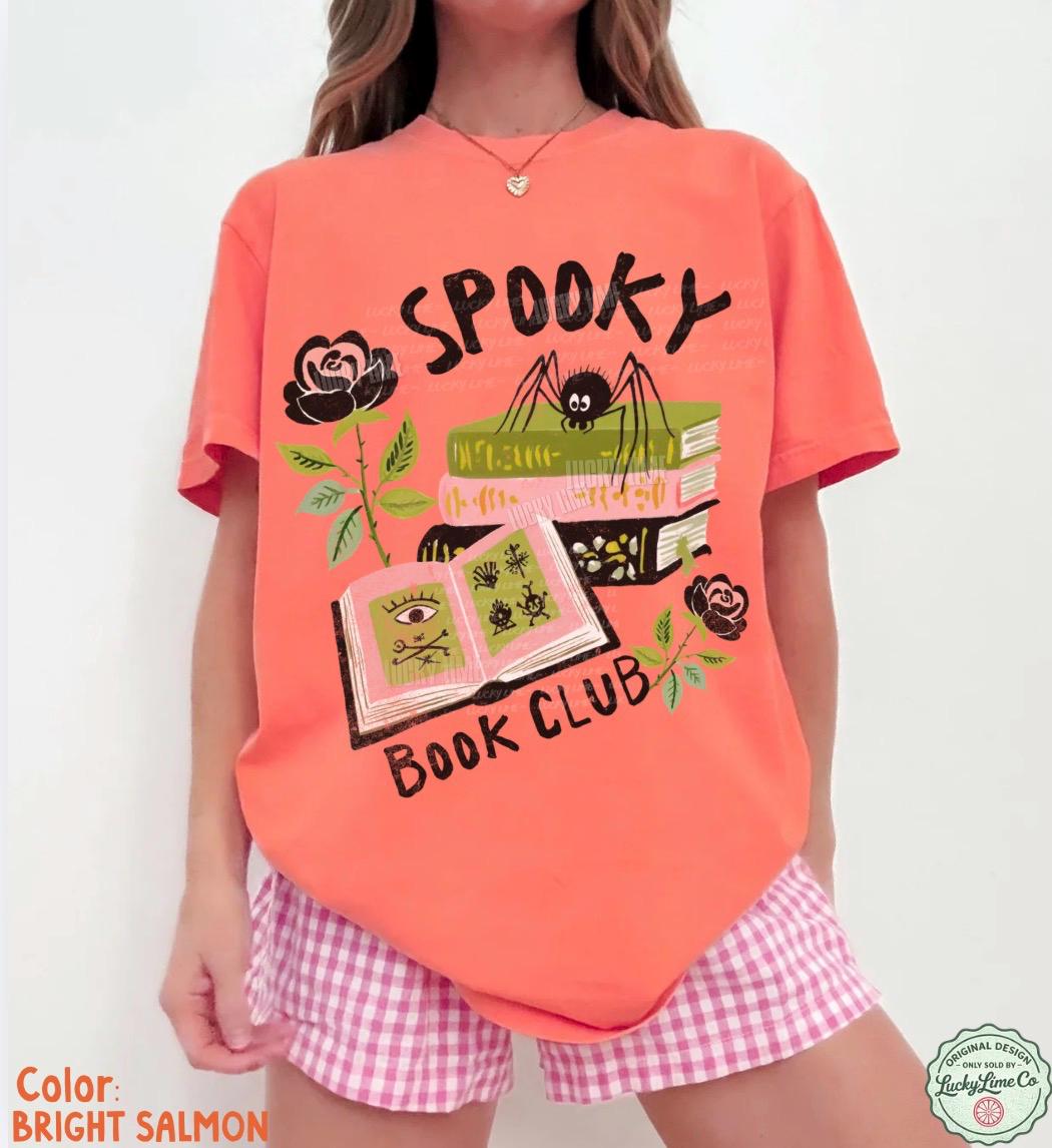 Spooky Book Club Shirt, Halloween Book Shirt, Spooky Reader Tshirt, Read More Books Shirt, Salem Book Club Graphic Tee, Bookish Apparel