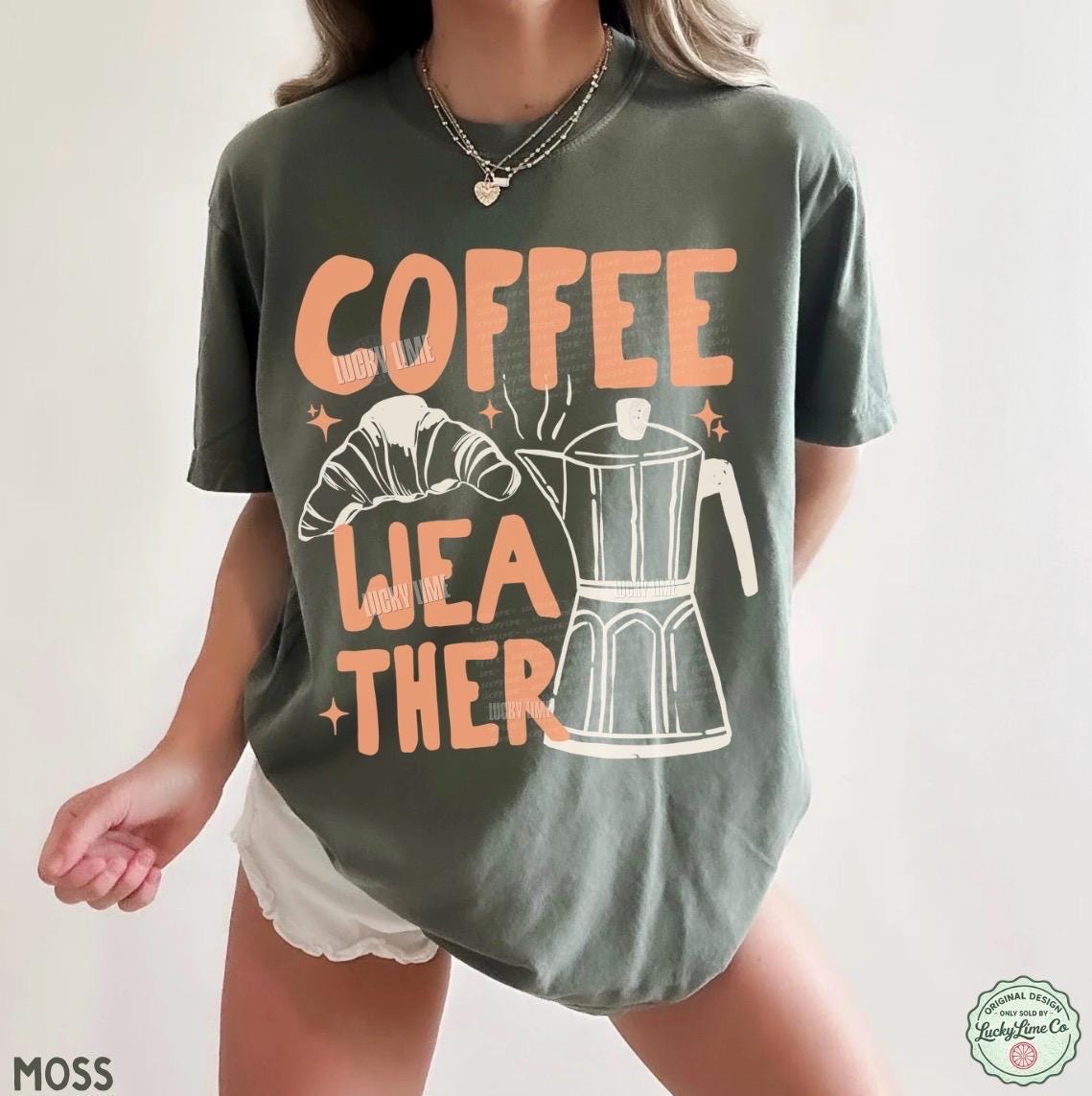 Coffee Weather Tshirt, Coffee Weather Shirt, Pumpkin Spice Season, Coffee and Croissant Tee, Fall Graphic Tee, Autumn Shirt