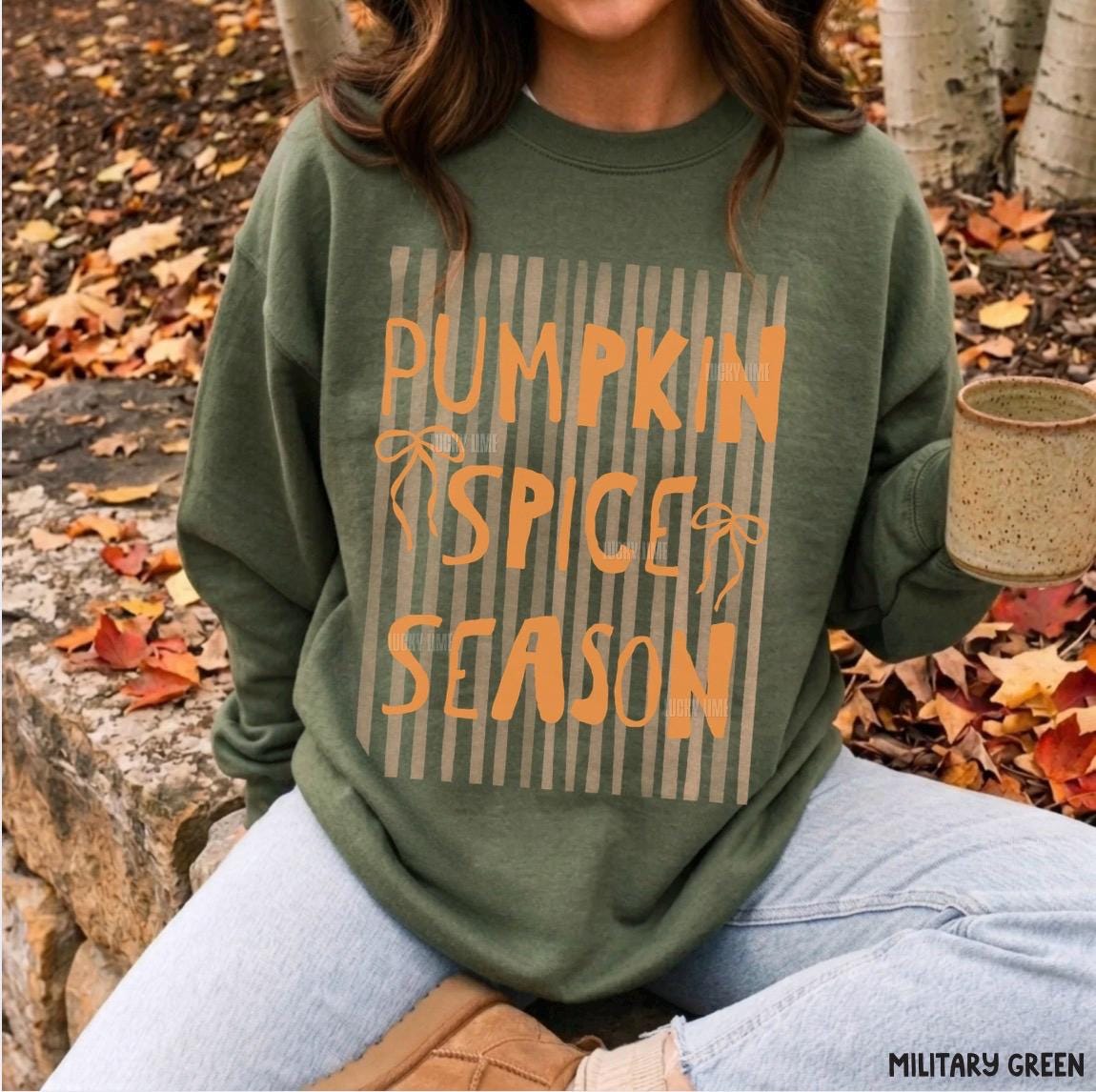 Pumpkin Spice Season Sweatshirt, Pumpkin Spice Shirt, Womens Fall Sweater, Coffee Weather Shirt, Preppy Fall Shirt, Trendy Coffee Shirt