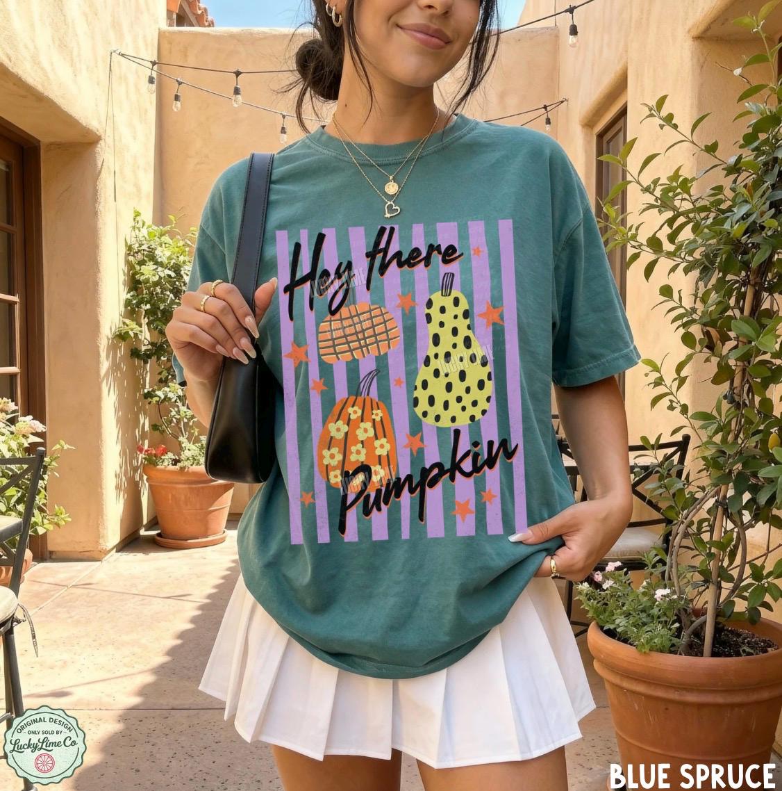 Hey There Pumpkin Shirt, Pumpkin Season Shirt, Pumpkin Patch Graphic Tee, Womens Fall Tshirt, Fall Shirt, Thanksgiving Gift
