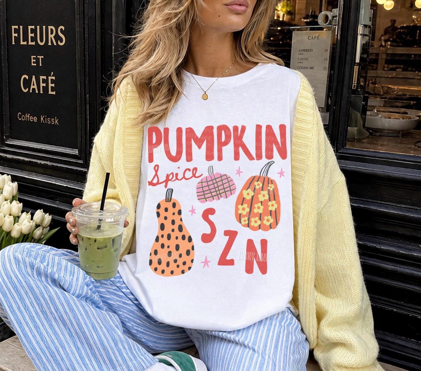 Pumpkin Spice Season Shirt, Pumpkin Spice SZN Tshirt, Trendy Fall Tee, Womens Fall Apparel, Pumpkin Season Graphic Tee