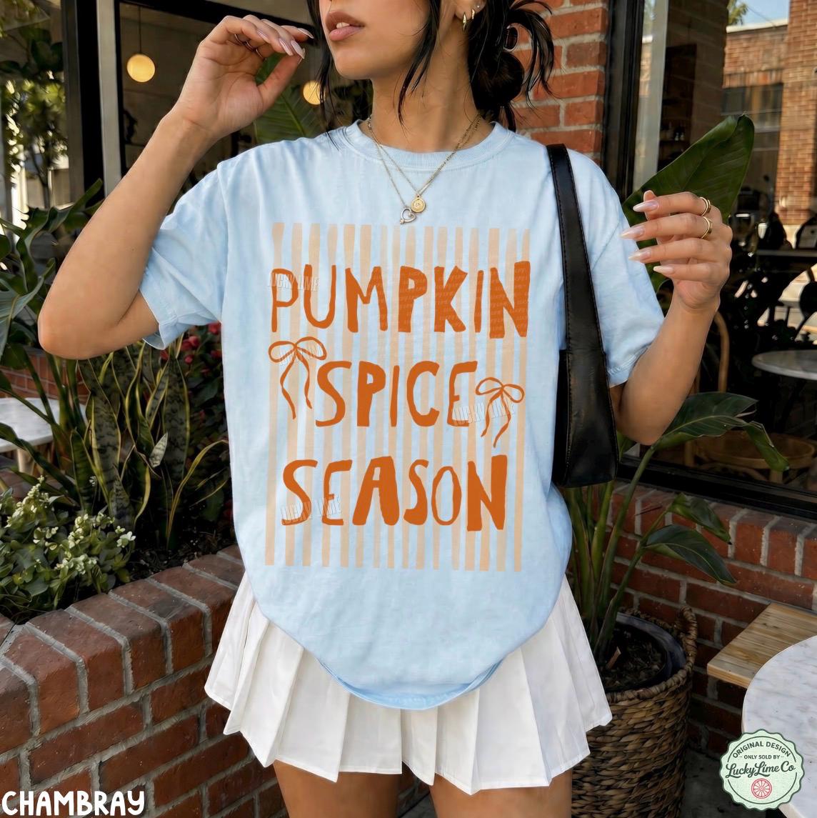 Pumpkin Spice Season Shirt, Pumpkin Spice Tshirt, Womens Fall Apparel, Coffee Weather Shirt, Preppy Fall Tee, Coffee Shirt