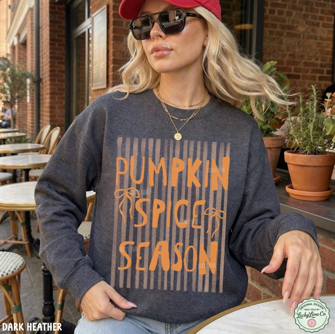 Pumpkin Spice Season Sweatshirt, Pumpkin Spice Shirt, Womens Fall Sweater, Coffee Weather Shirt, Preppy Fall Shirt, Trendy Coffee Shirt