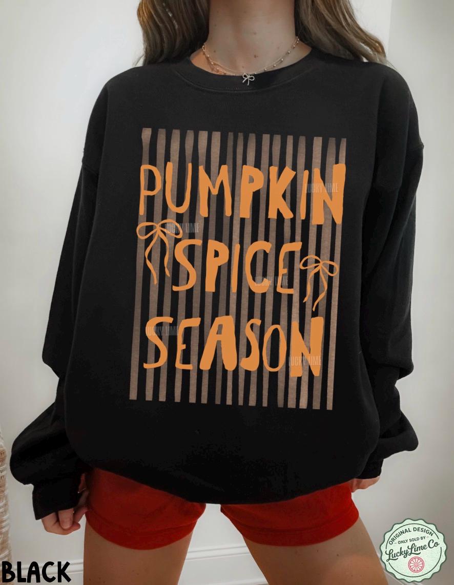 Pumpkin Spice Season Sweatshirt, Pumpkin Spice Shirt, Womens Fall Sweater, Coffee Weather Shirt, Preppy Fall Shirt, Trendy Coffee Shirt