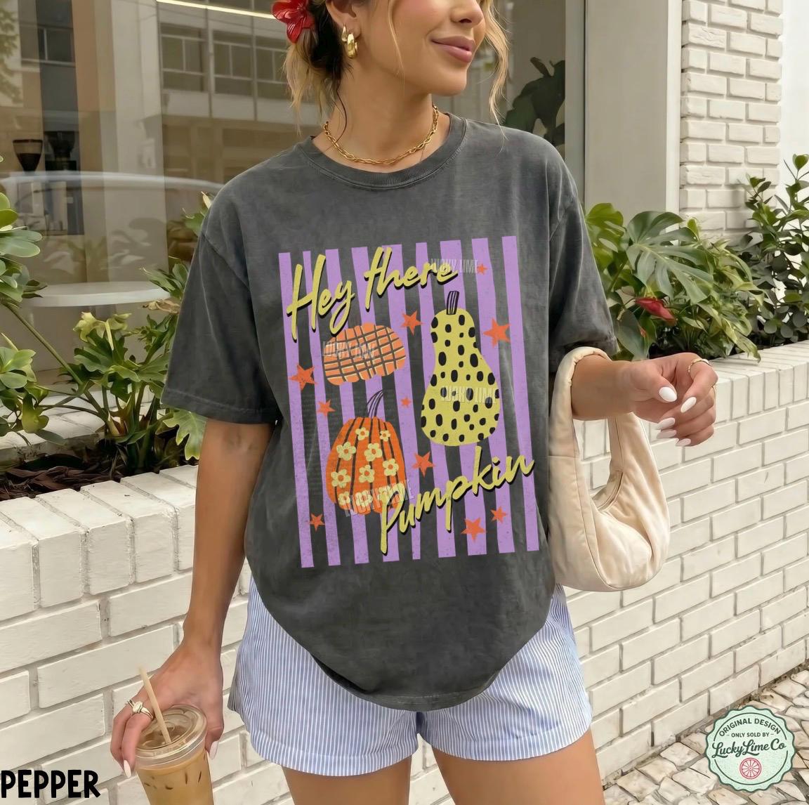 Hey There Pumpkin Shirt, Pumpkin Season Tshirt, Pumpkin Patch Graphic Tee, Womens Fall Shirt, Fall Shirt, Thanksgiving Gift