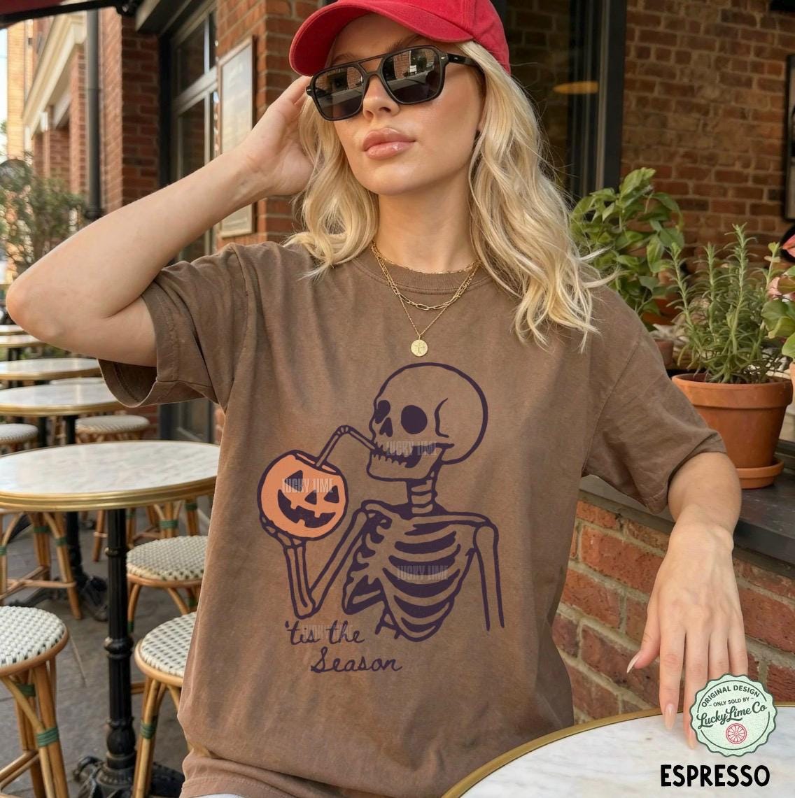 Tis The Season Halloween Shirt, Skeleton Halloween Shirt, Summerween Halloween Shirt, Fall Shirt, Unisex Halloween Shirt, Pumpkin Season Tee