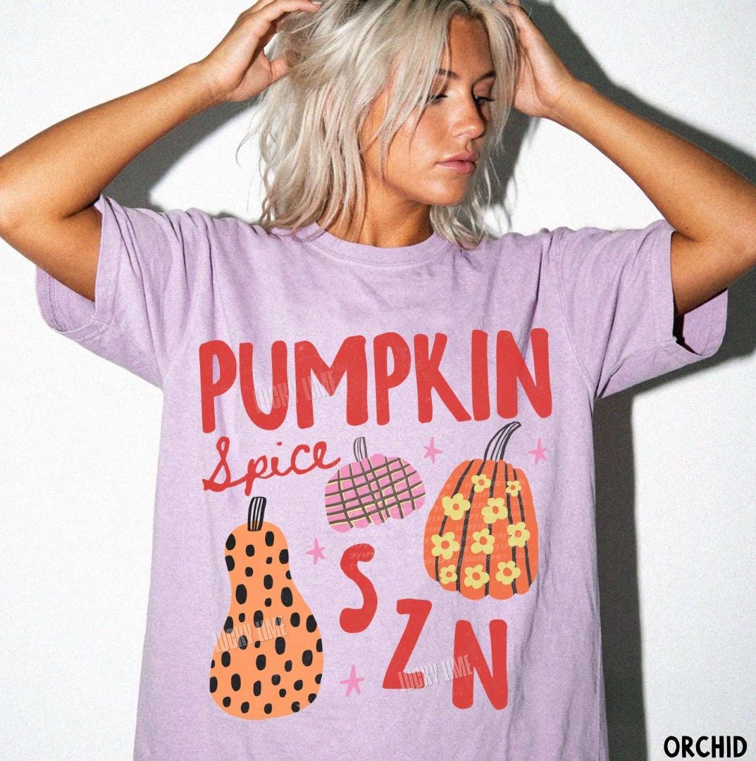 Pumpkin Spice Season Shirt, Pumpkin Spice SZN Tshirt, Trendy Fall Tee, Womens Fall Apparel, Pumpkin Season Graphic Tee