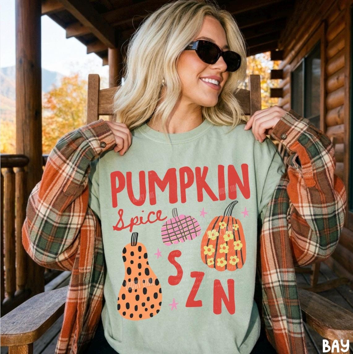 Pumpkin Spice Season Shirt, Pumpkin Spice SZN Tshirt, Trendy Fall Tee, Womens Fall Apparel, Pumpkin Season Graphic Tee