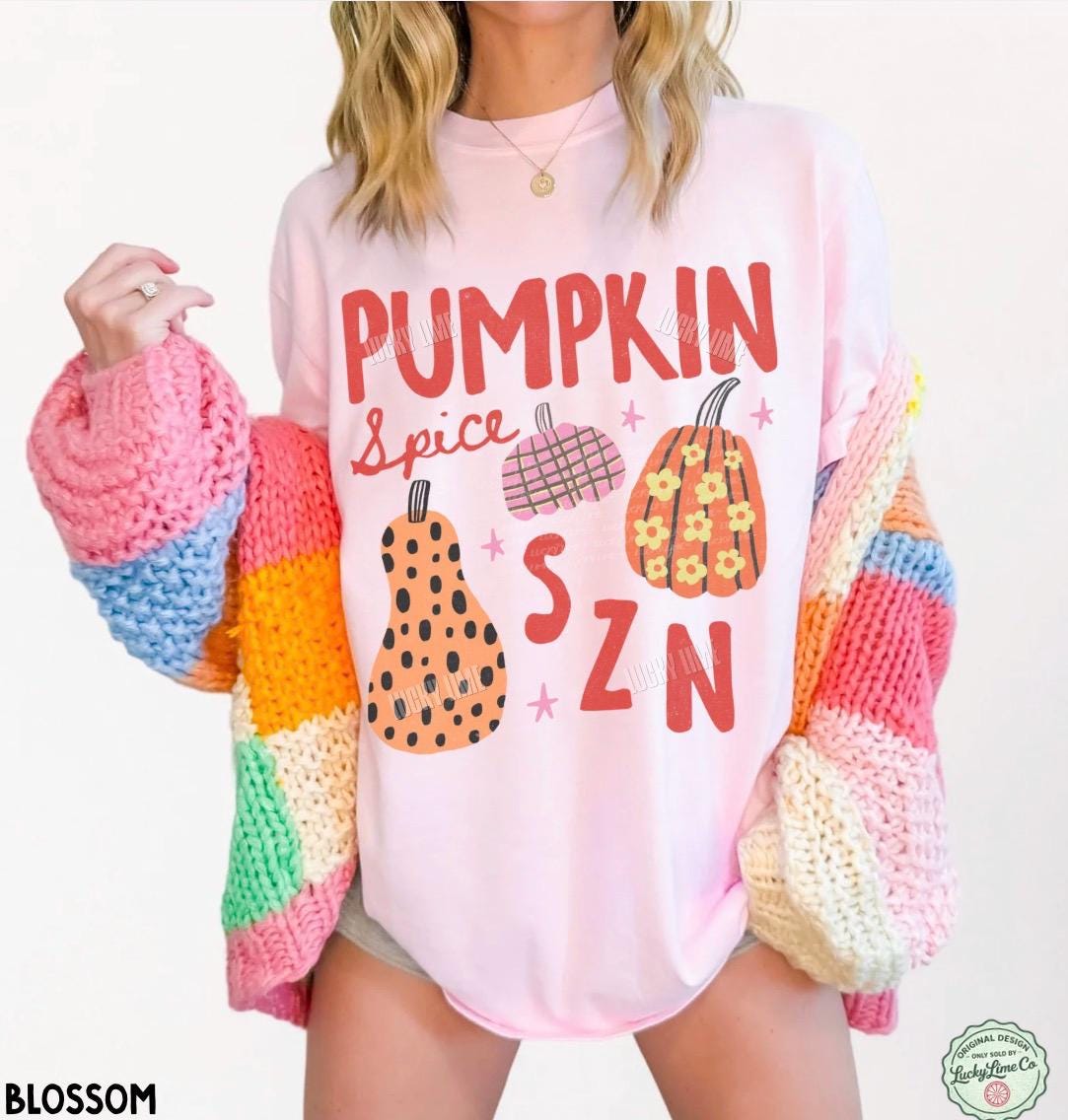 Pumpkin Spice Season Shirt, Pumpkin Spice SZN Tshirt, Trendy Fall Tee, Womens Fall Apparel, Pumpkin Season Graphic Tee