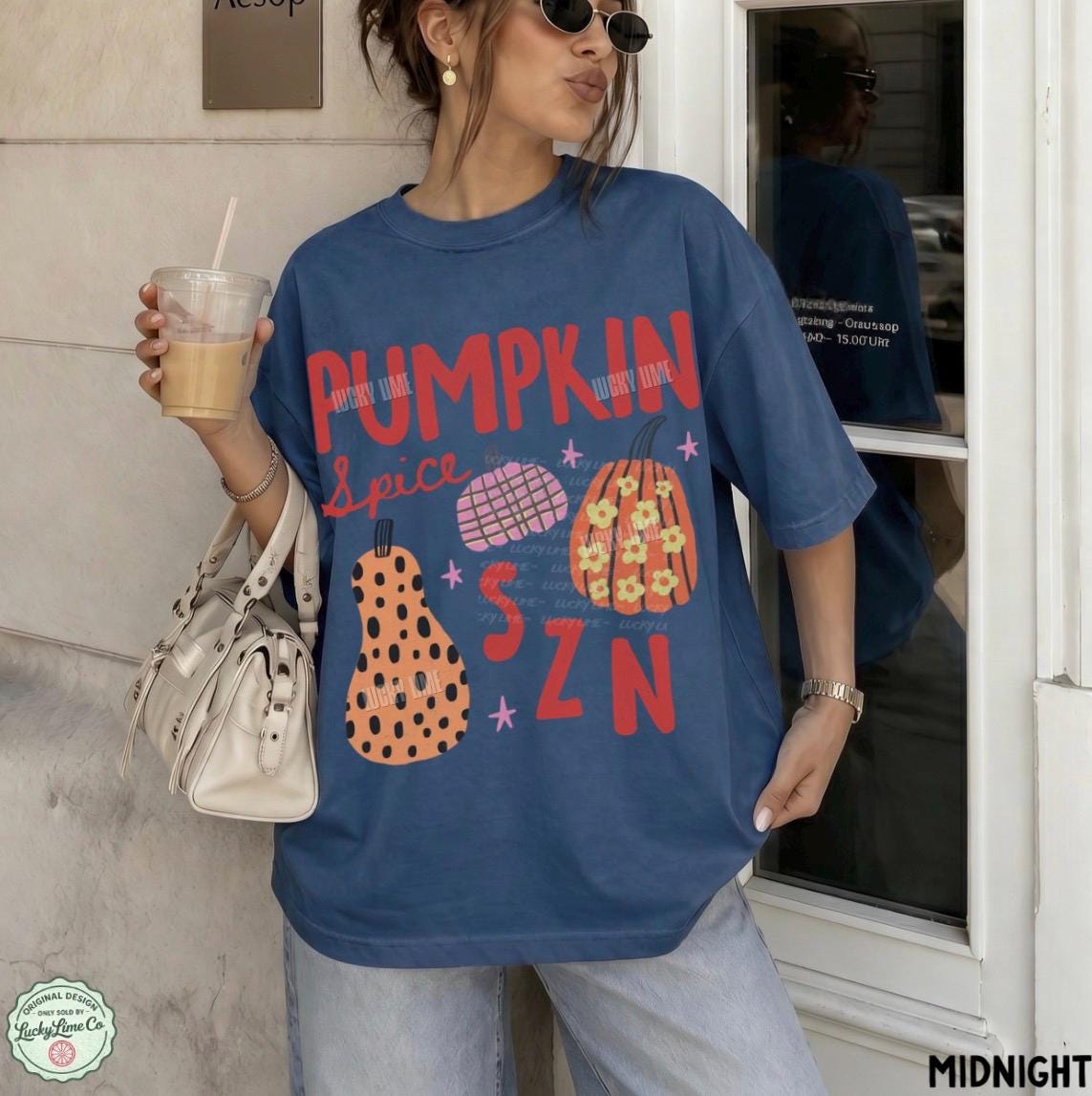 Pumpkin Spice Season Shirt, Pumpkin Spice SZN Tshirt, Trendy Fall Tee, Womens Fall Apparel, Pumpkin Season Graphic Tee