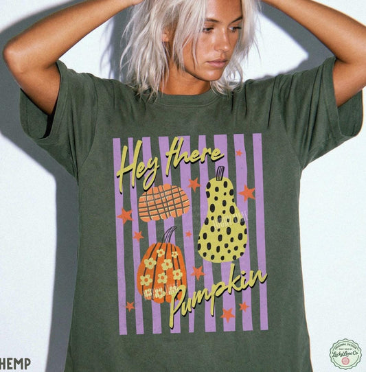 Hey There Pumpkin Shirt, Pumpkin Season Tshirt, Pumpkin Patch Graphic Tee, Womens Fall Shirt, Fall Shirt, Thanksgiving Gift