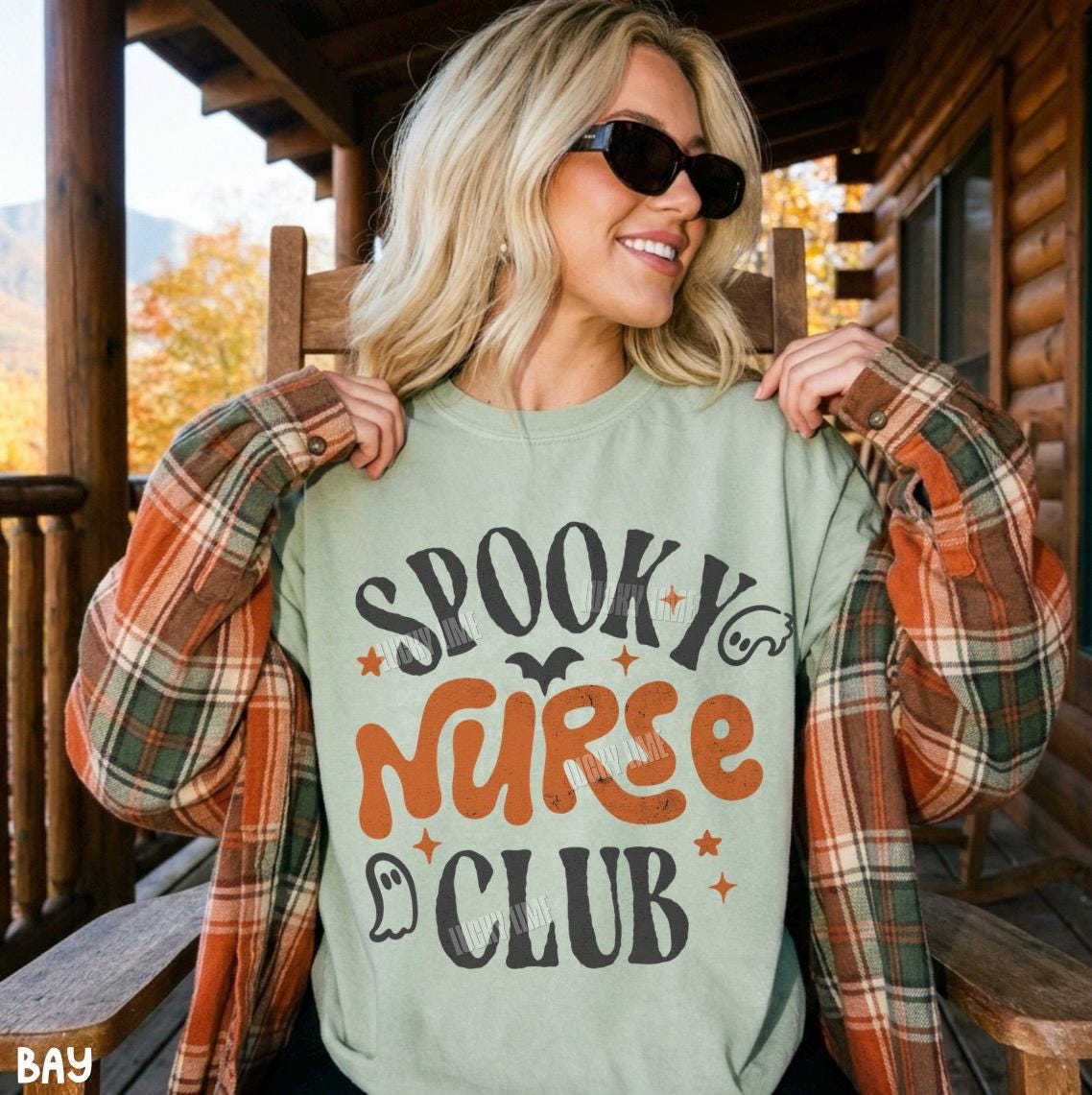 Spooky Nurse Club Shirt, Nurse Halloween Shirt, Halloween Nurse Tshirt, Registered Nurse Shirt, Nurse Shirt for Work, Ghost Halloween Tee