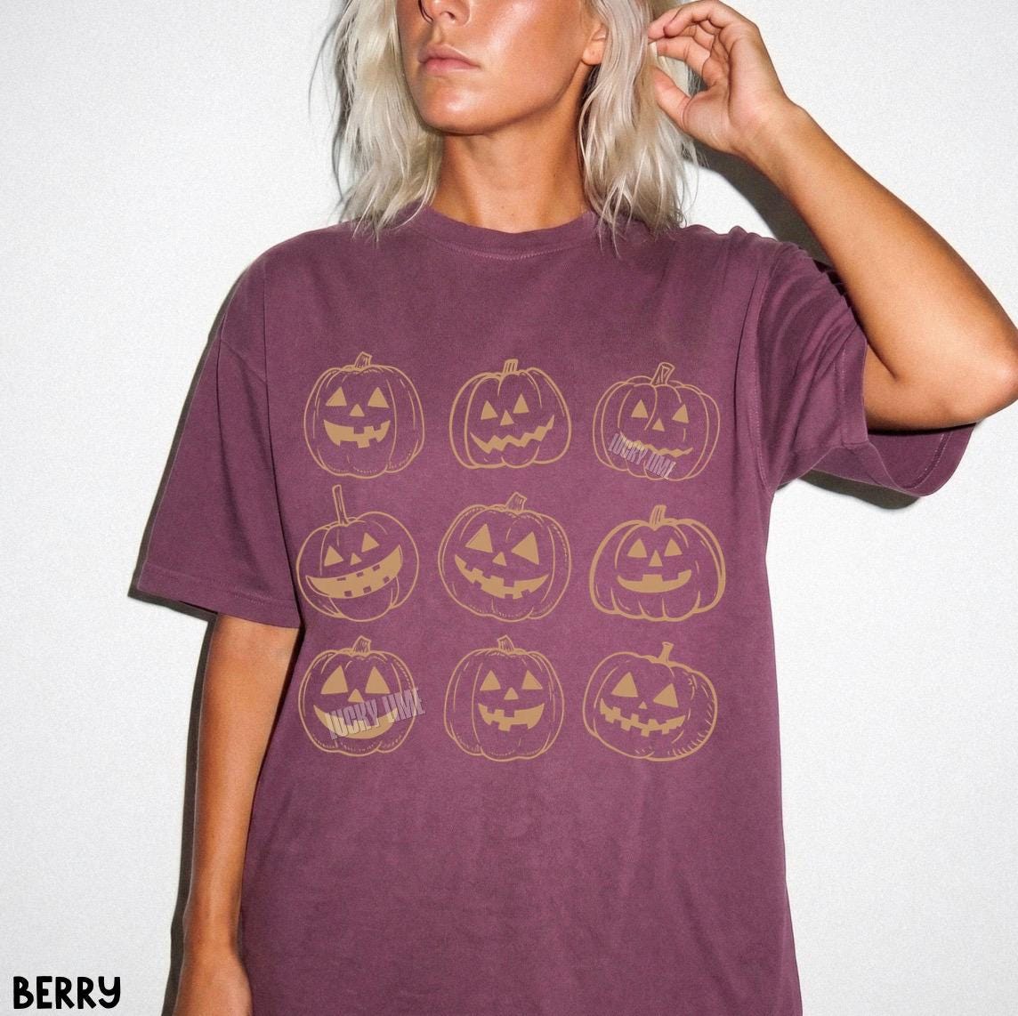 Pumpkin Shirt, Halloween Shirt for Women, Jack O Lantern Shirt, Spooky Season Shirt, Fall Tee, Autumn Shirt, Pumpkin Season
