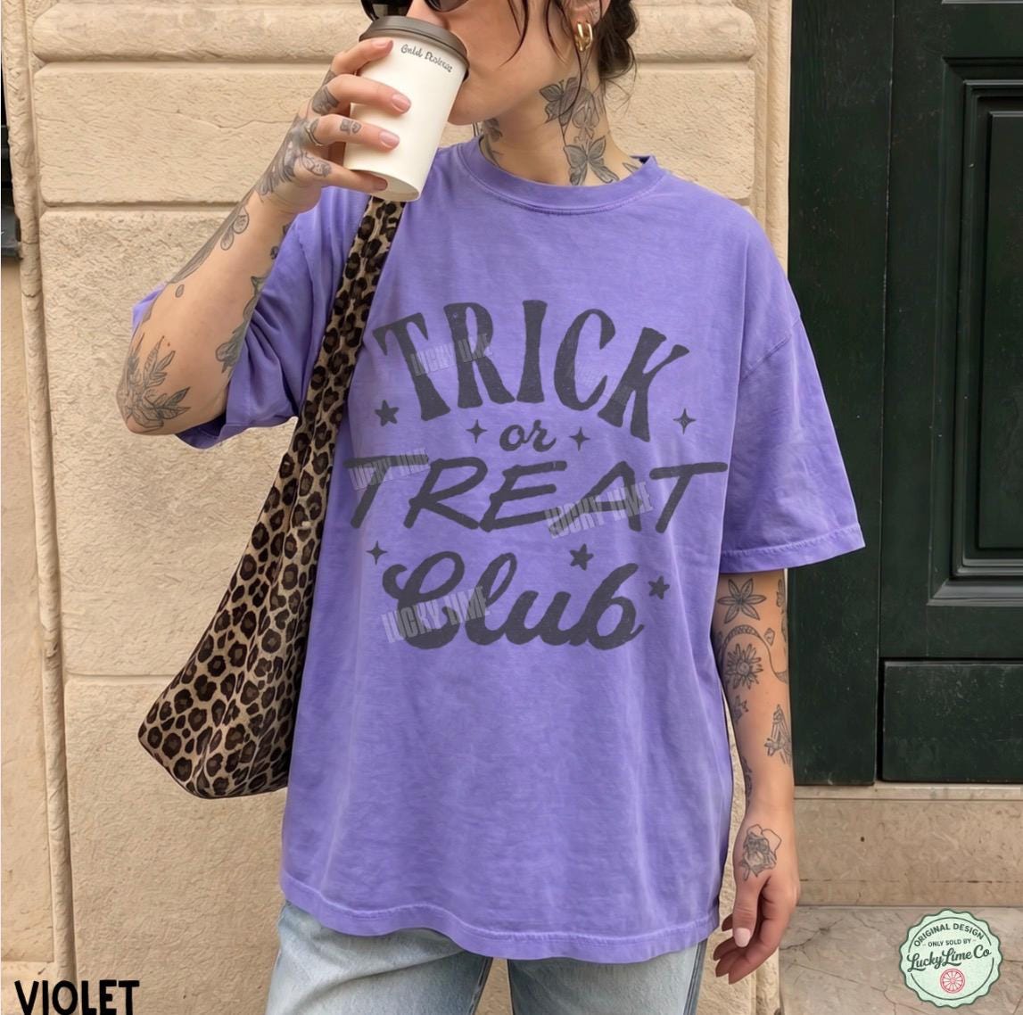 Trick or Treat Shirt, Trick or Treat Club Shirt, Family Halloween Tee, Spooky Season T-Shirt, Trendy Halloween Graphic Tee