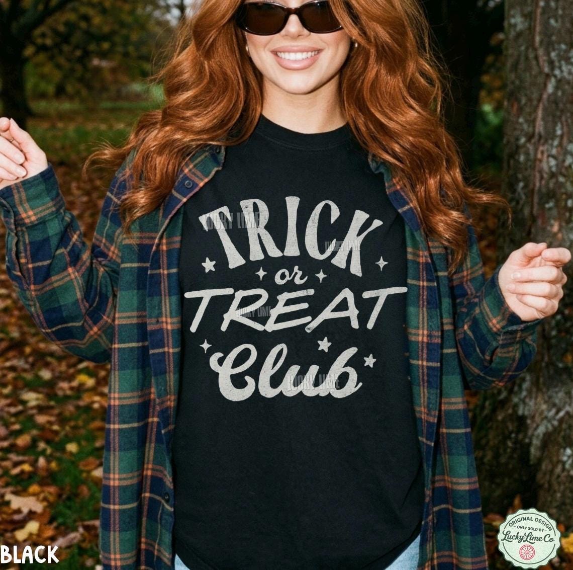 Trick or Treat Shirt, Trick or Treat Club TShirt, Family Halloween Tee, Spooky Season T-Shirt, Trendy Halloween Graphic Tee
