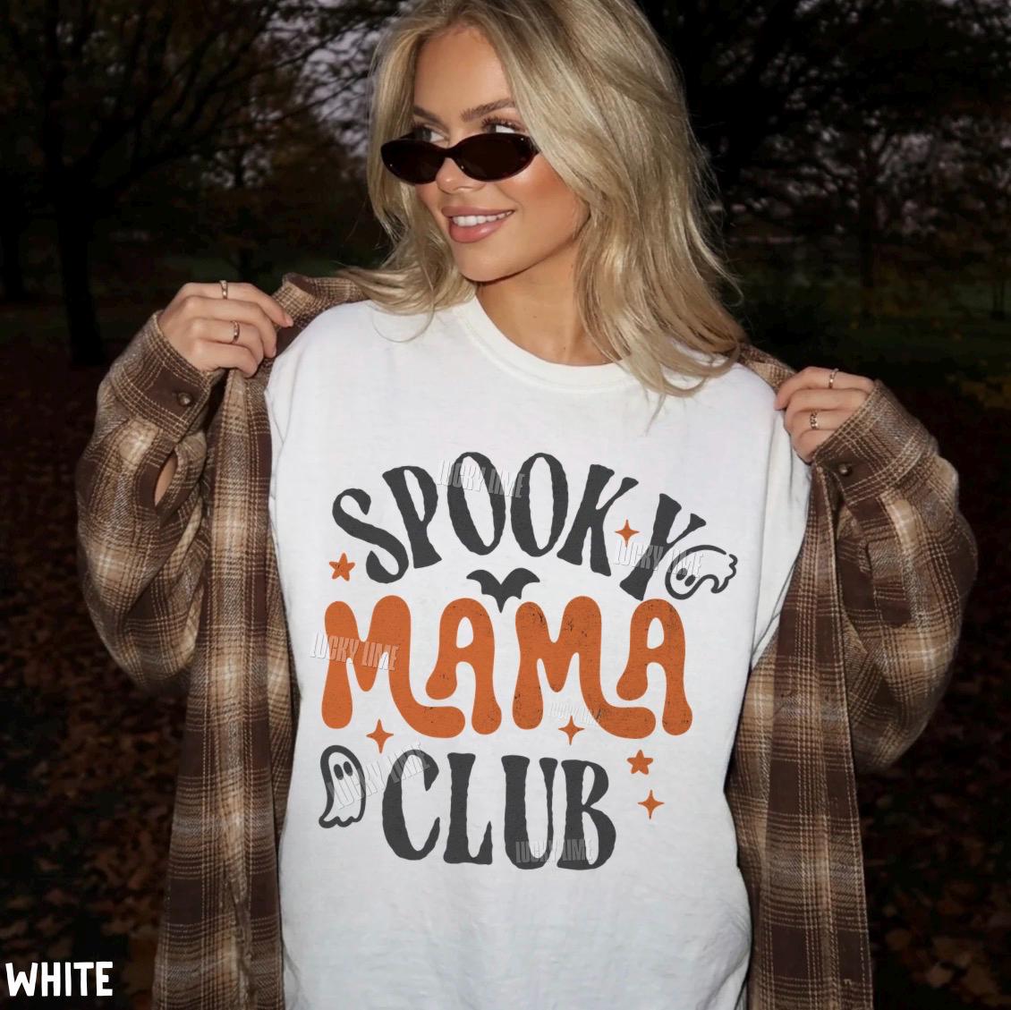 Spooky Mama Club Shirt, Spooky Moms Tshirt, Halloween Mama Shirt, Halloween Shirt for Mom, Spooky Season, Family Halloween