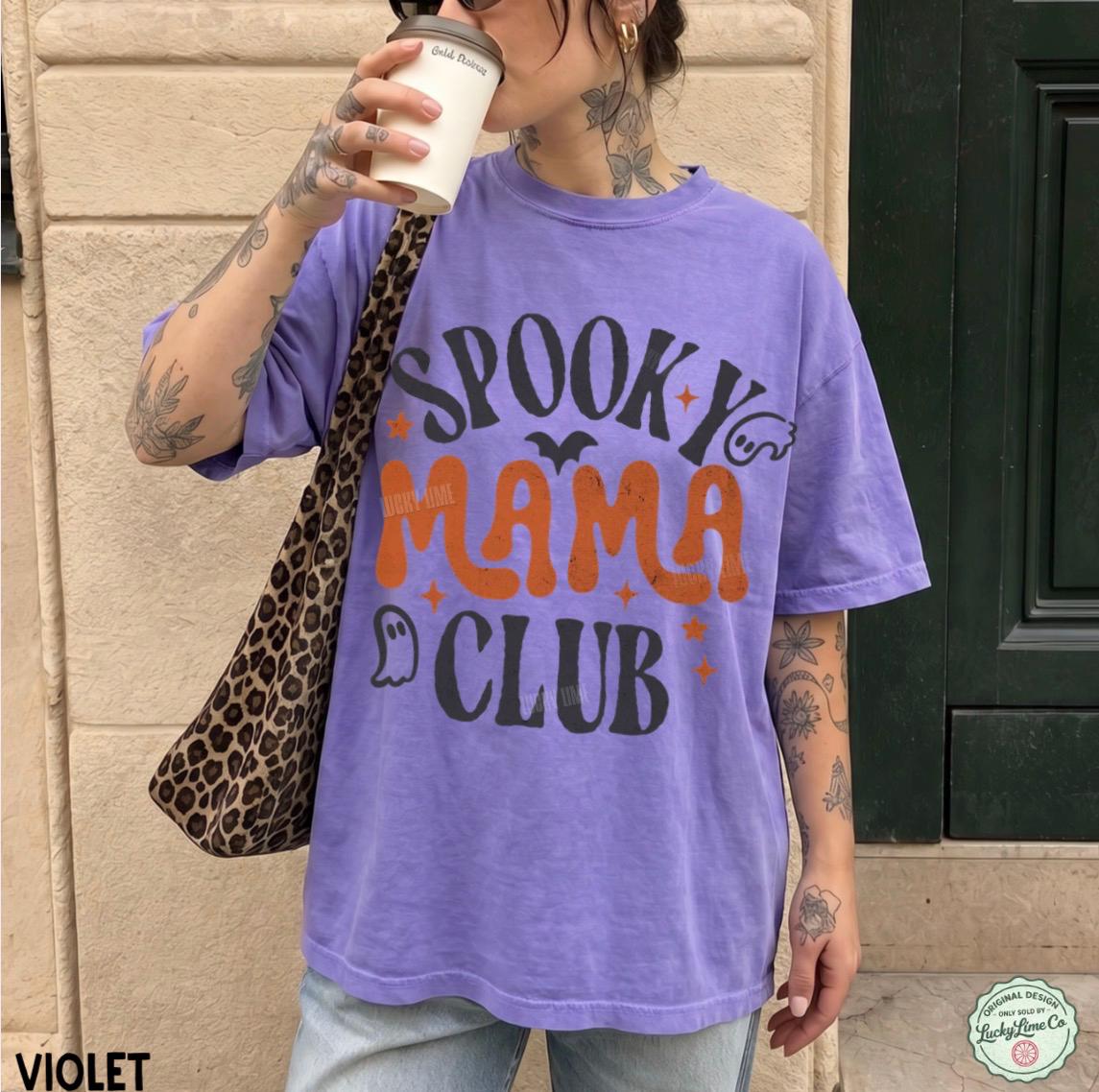 Spooky Mama Club Shirt, Spooky Moms Tshirt, Halloween Mama Shirt, Halloween Shirt for Mom, Spooky Season, Family Halloween