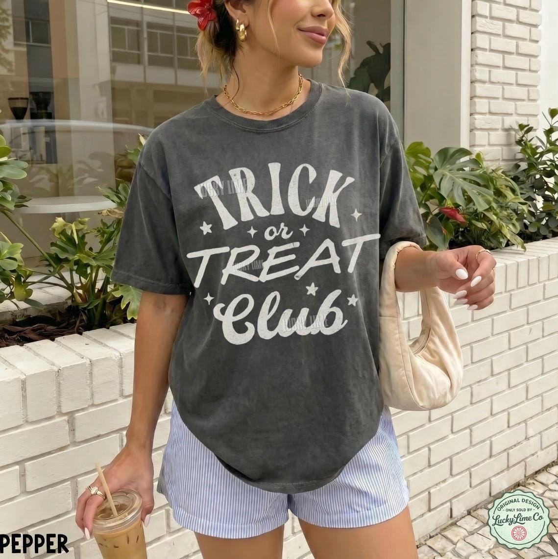Trick or Treat Shirt, Trick or Treat Club TShirt, Family Halloween Tee, Spooky Season T-Shirt, Trendy Halloween Graphic Tee