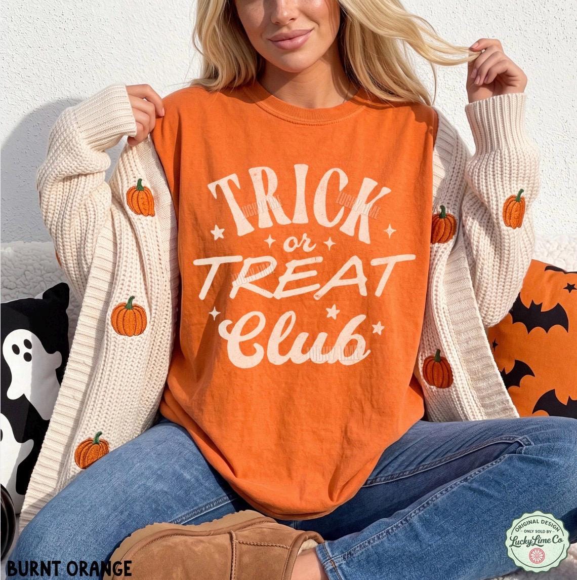 Trick or Treat Shirt, Trick or Treat Club TShirt, Family Halloween Tee, Spooky Season T-Shirt, Trendy Halloween Graphic Tee